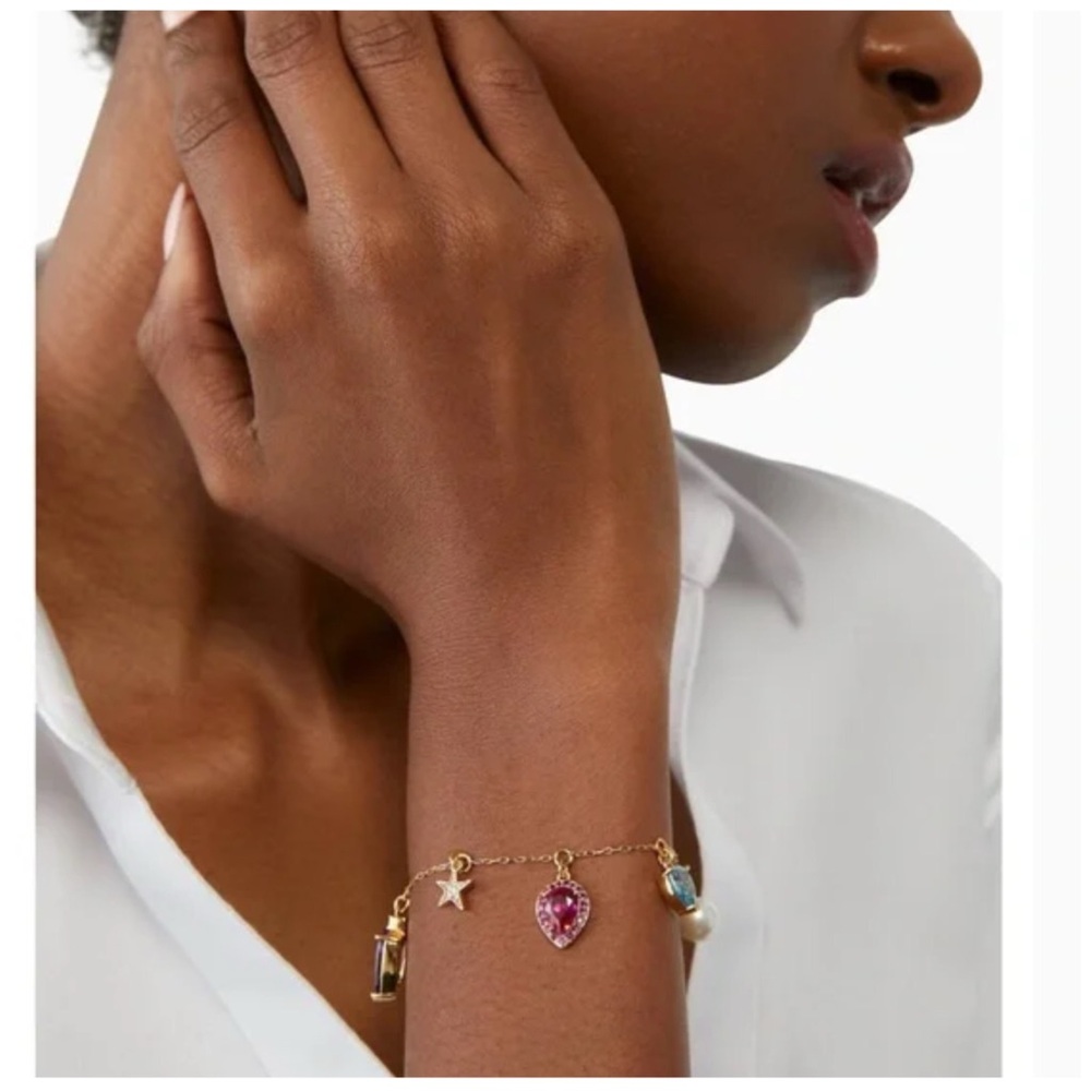 KATE SPADE • Light Up The Room Holiday Charm Bracelet - Picture 2 of 4